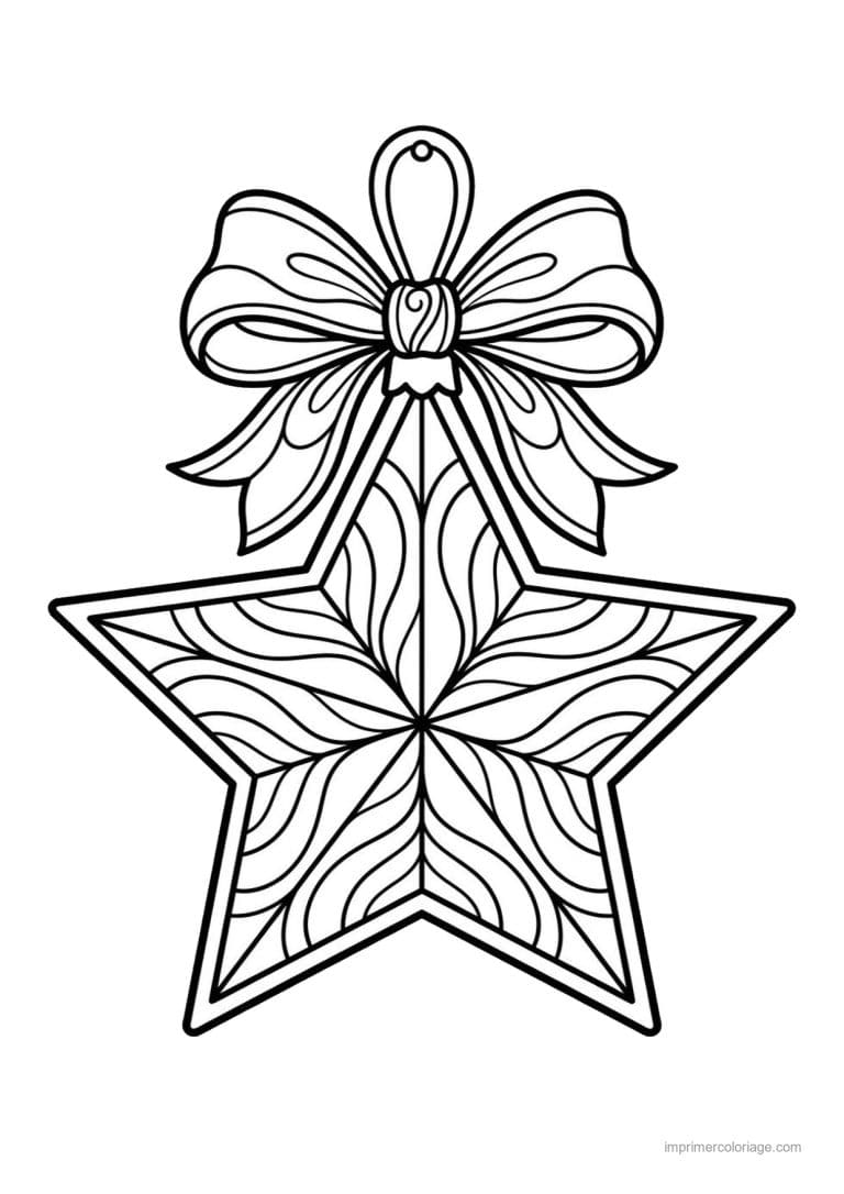 coloriage etoile etoile vagues noeud - dessin gratuit &agrave; imprimer