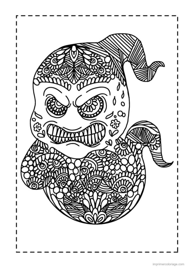 coloriage halloween adulte 06 - dessin gratuit &agrave; imprimer