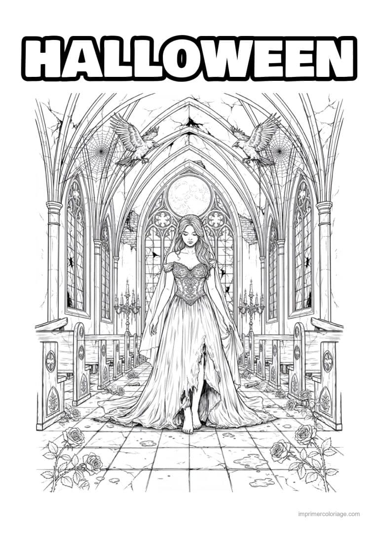coloriage halloween adulte 10 - dessin gratuit &agrave; imprimer