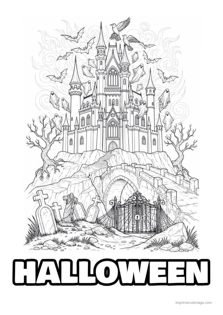 coloriage halloween adulte 13 - dessin gratuit &agrave; imprimer