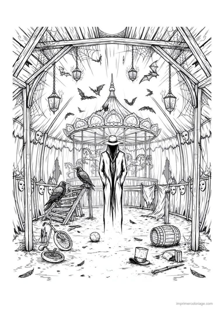 coloriage halloween adulte 14 - dessin gratuit &agrave; imprimer