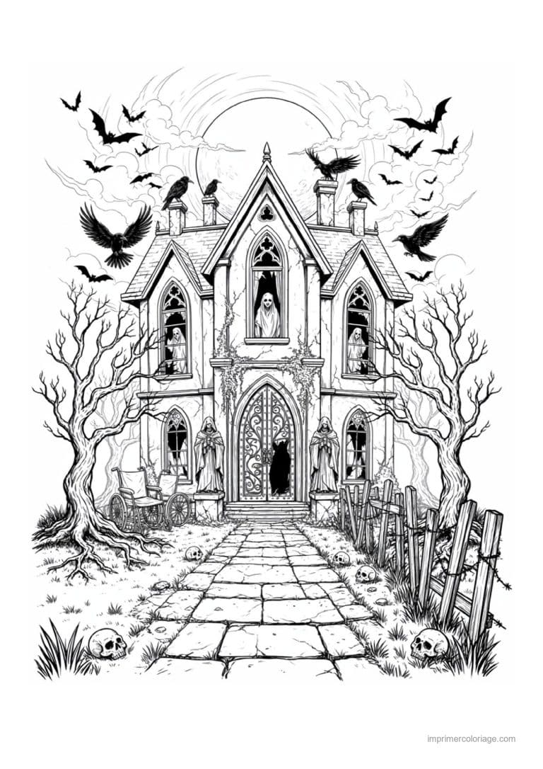 coloriage halloween adulte 15 - dessin gratuit &agrave; imprimer