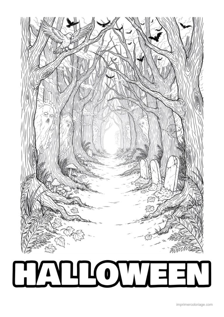 coloriage halloween adulte 19 - dessin gratuit &agrave; imprimer