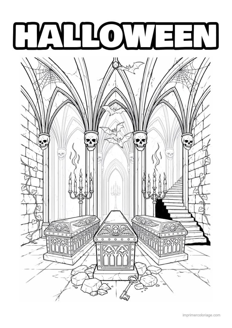 coloriage halloween adulte 22 - dessin gratuit &agrave; imprimer