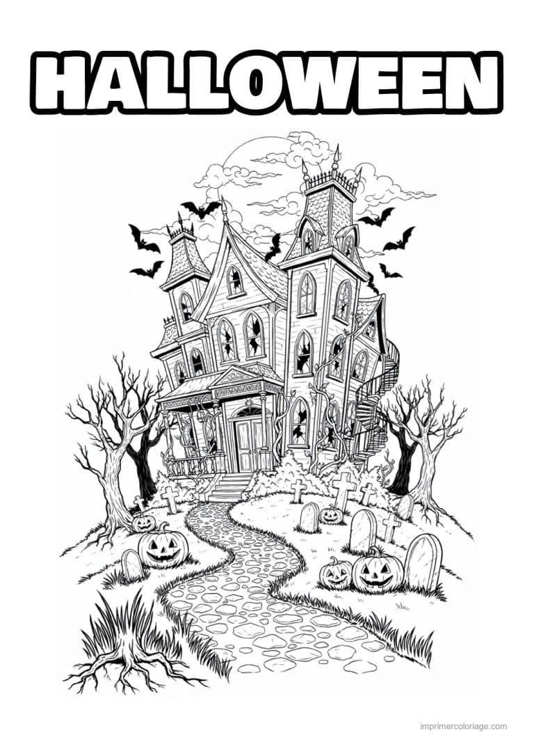 coloriage halloween adulte 27 - dessin gratuit &agrave; imprimer