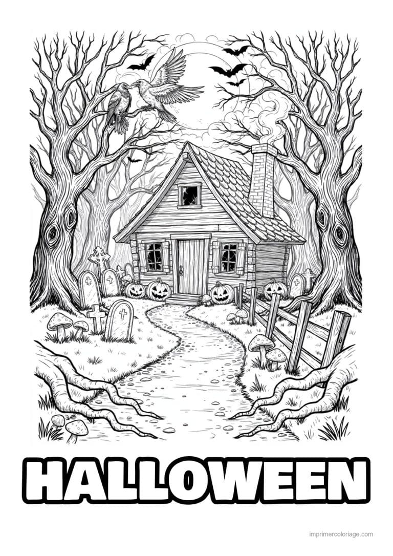 coloriage halloween adulte 30 - dessin gratuit &agrave; imprimer