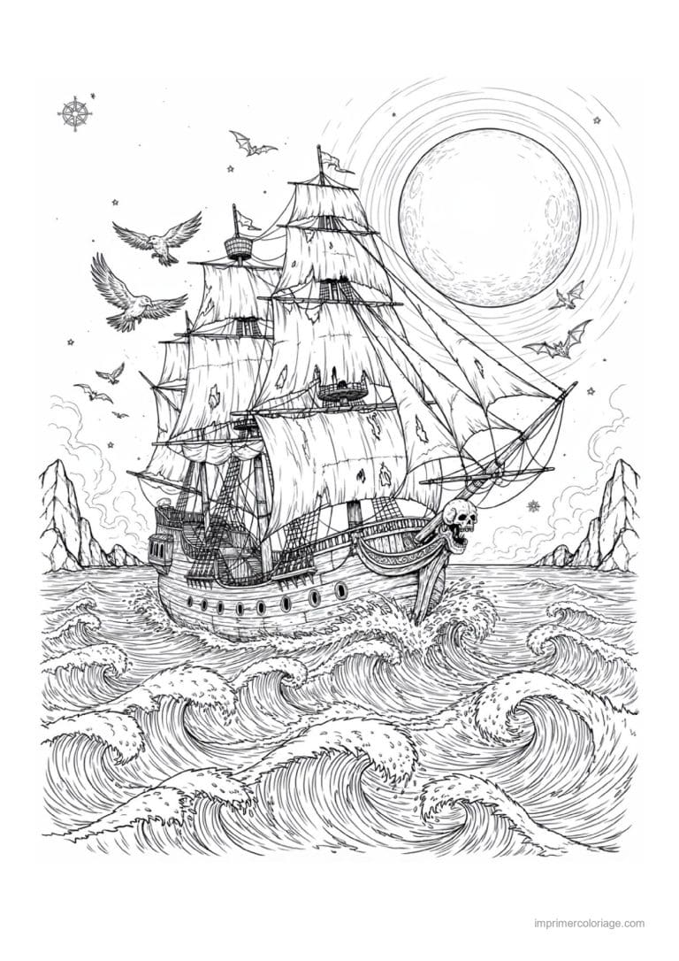 coloriage halloween adulte 31 - dessin gratuit &agrave; imprimer