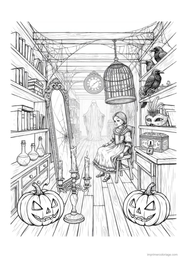 coloriage halloween adulte 32 - dessin gratuit &agrave; imprimer