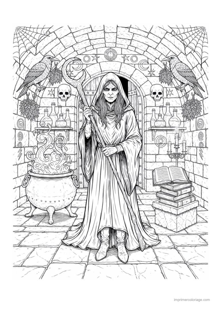 coloriage halloween adulte 34 - dessin gratuit &agrave; imprimer