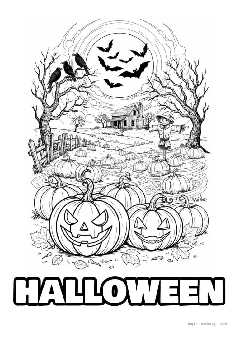 coloriage halloween adulte 36 - dessin gratuit &agrave; imprimer