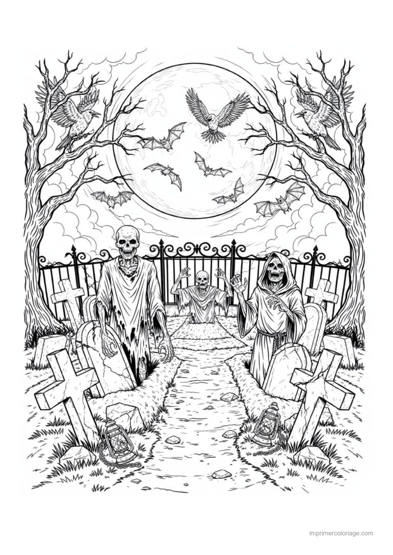 coloriage halloween adulte 37 - dessin gratuit &agrave; imprimer