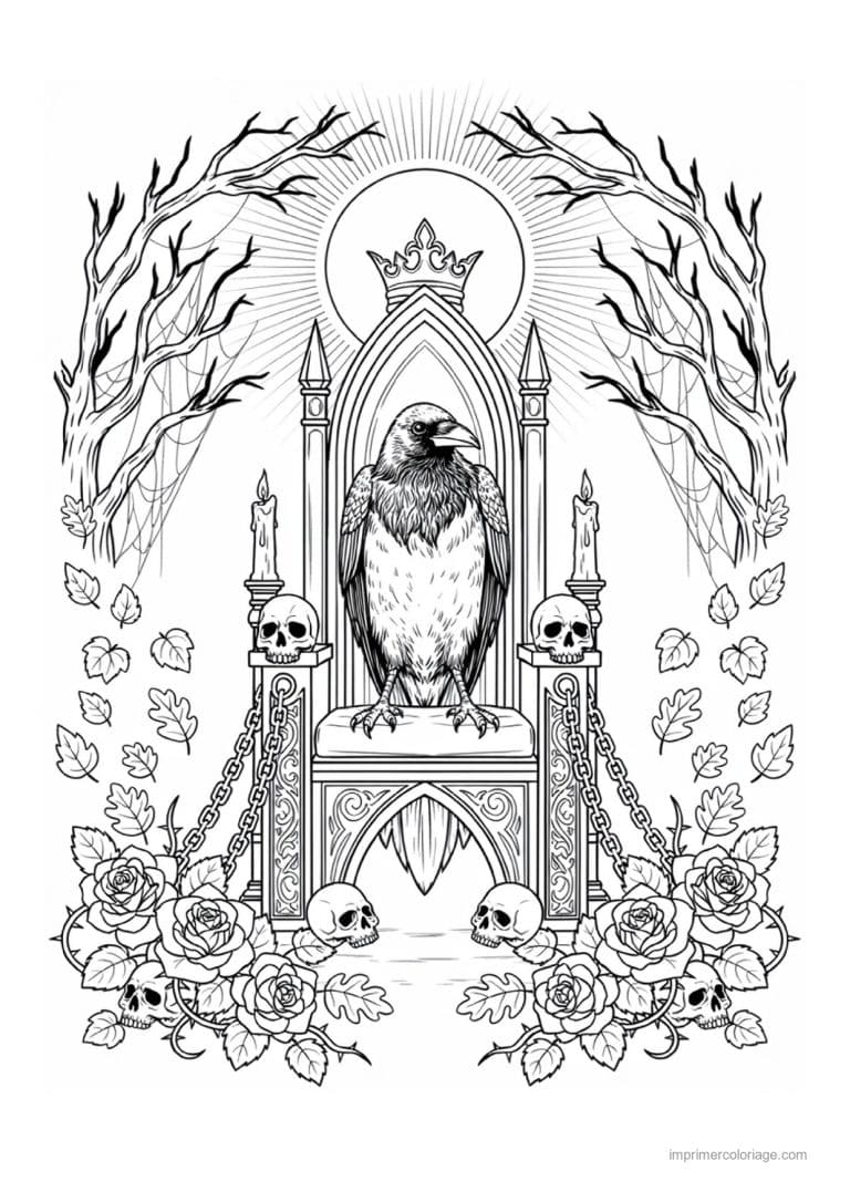 coloriage halloween adulte 40 - dessin gratuit &agrave; imprimer