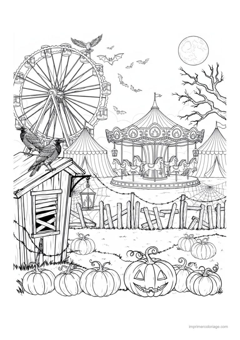 coloriage halloween adulte 41 - dessin gratuit &agrave; imprimer