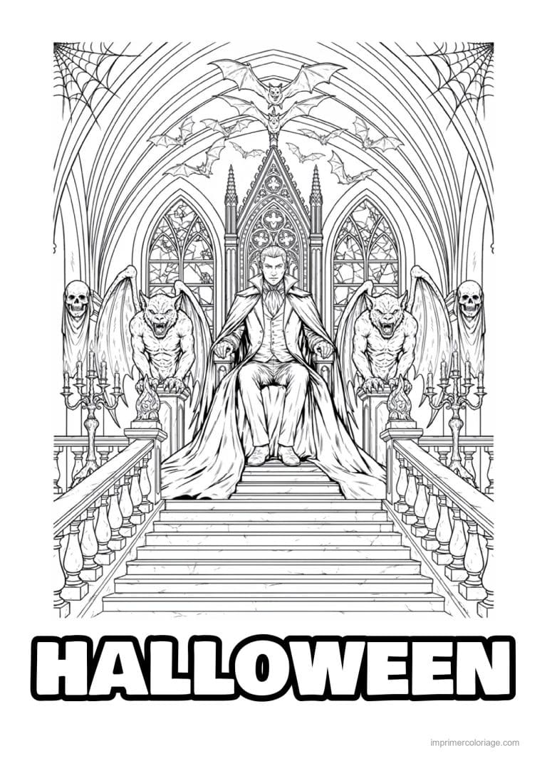 coloriage halloween adulte 42 - dessin gratuit &agrave; imprimer