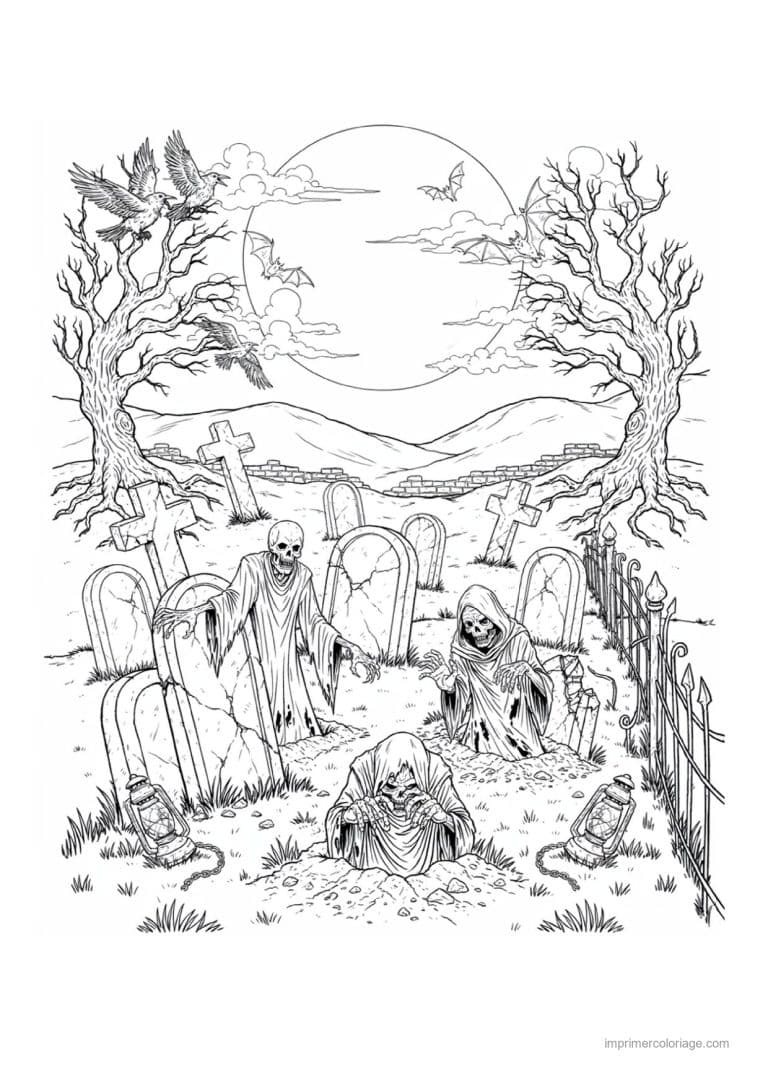 coloriage halloween adulte 44 - dessin gratuit &agrave; imprimer