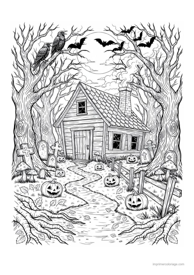coloriage halloween adulte 47 - dessin gratuit &agrave; imprimer