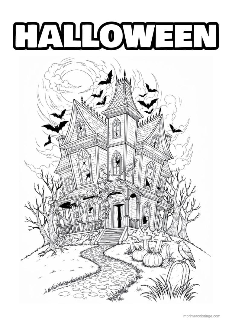 coloriage halloween adulte 51 - dessin gratuit &agrave; imprimer