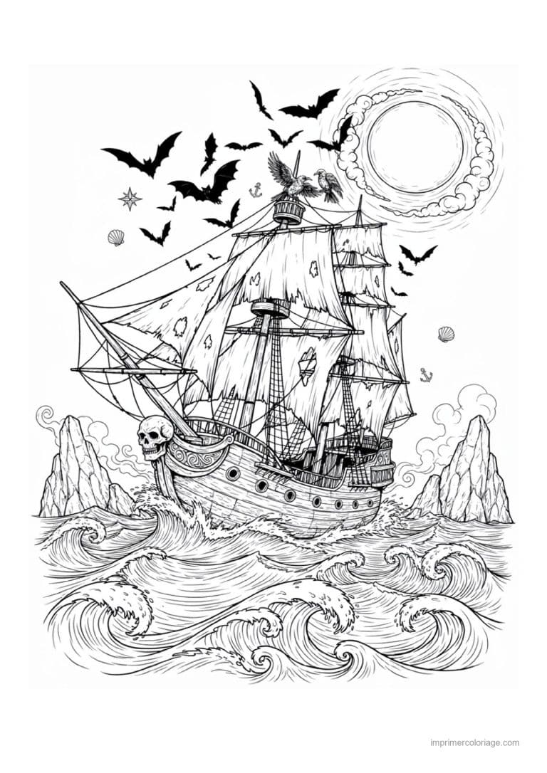coloriage halloween adulte 55 - dessin gratuit &agrave; imprimer