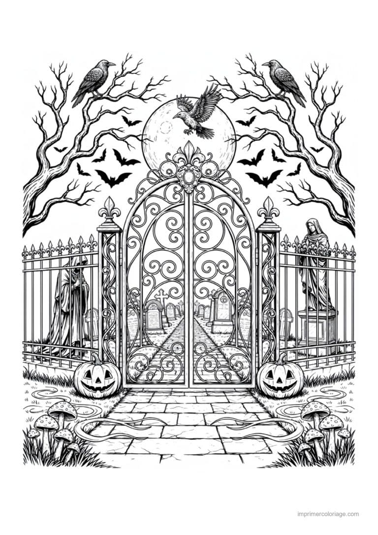 coloriage halloween adulte 58 - dessin gratuit &agrave; imprimer