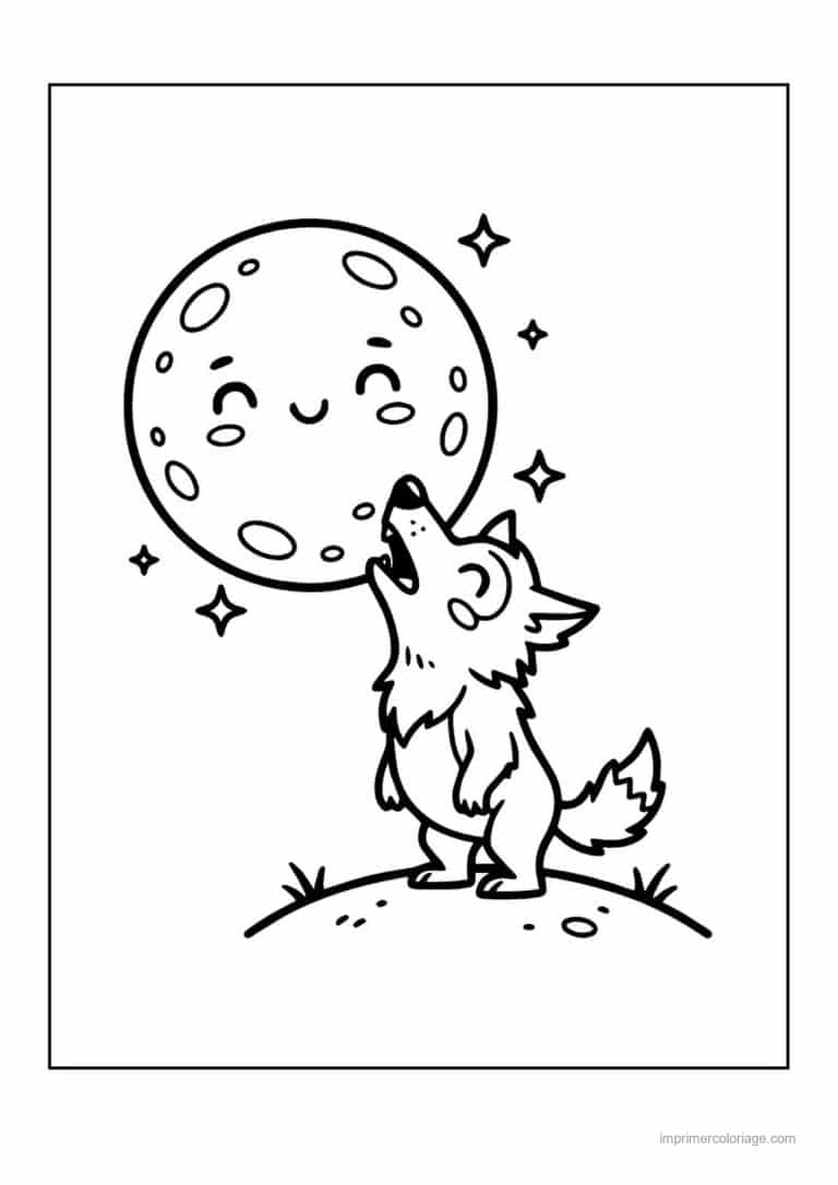 coloriage loup garou 20 - dessin gratuit &agrave; imprimer