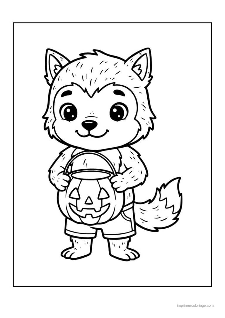coloriage loup garou 25 - dessin gratuit &agrave; imprimer