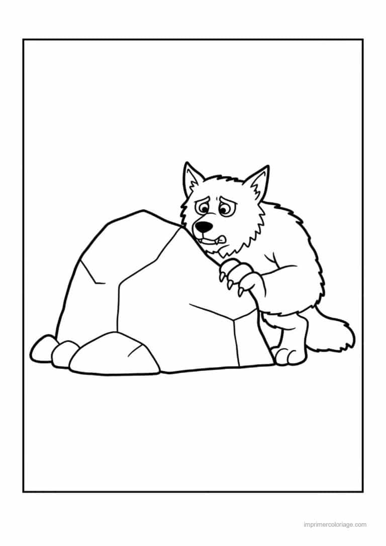 coloriage loup garou 38 - dessin gratuit &agrave; imprimer