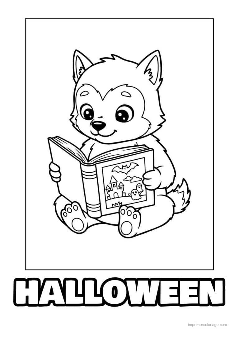 coloriage loup garou 39 - dessin gratuit &agrave; imprimer