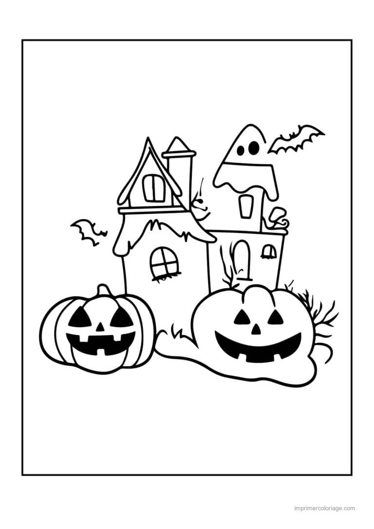 coloriage maison hantee 45 - dessin gratuit &agrave; imprimer