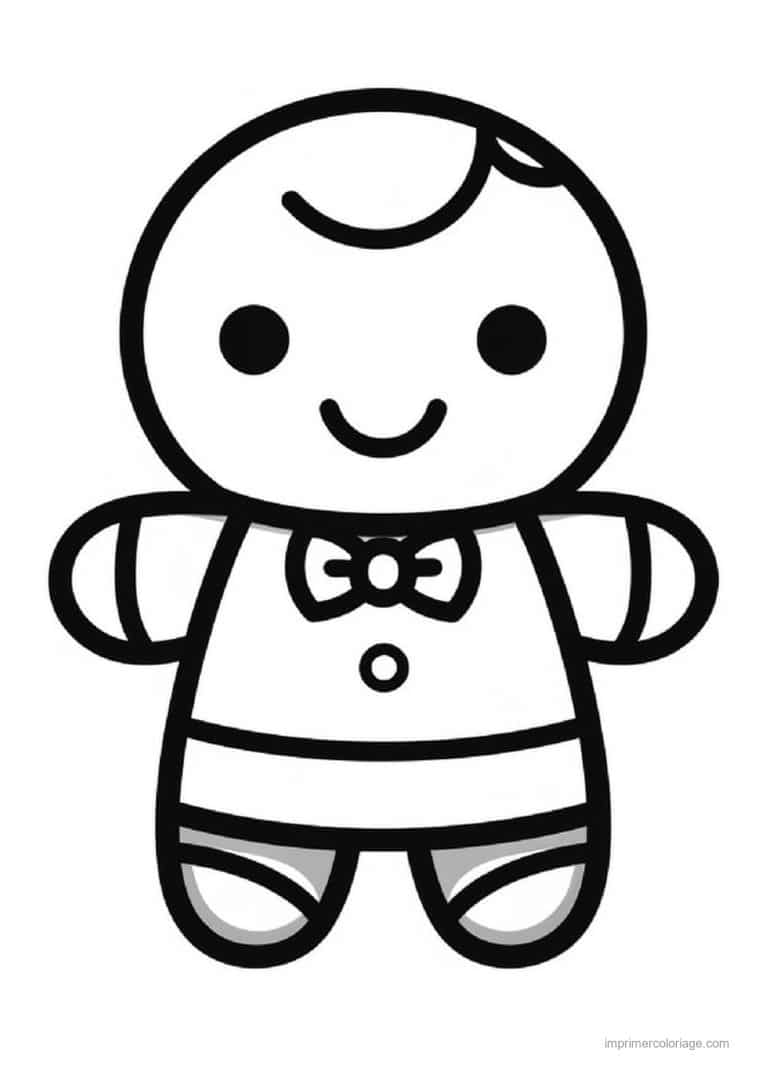 coloriage pain epice petit bonhomme pain epice - dessin gratuit &agrave; imprimer