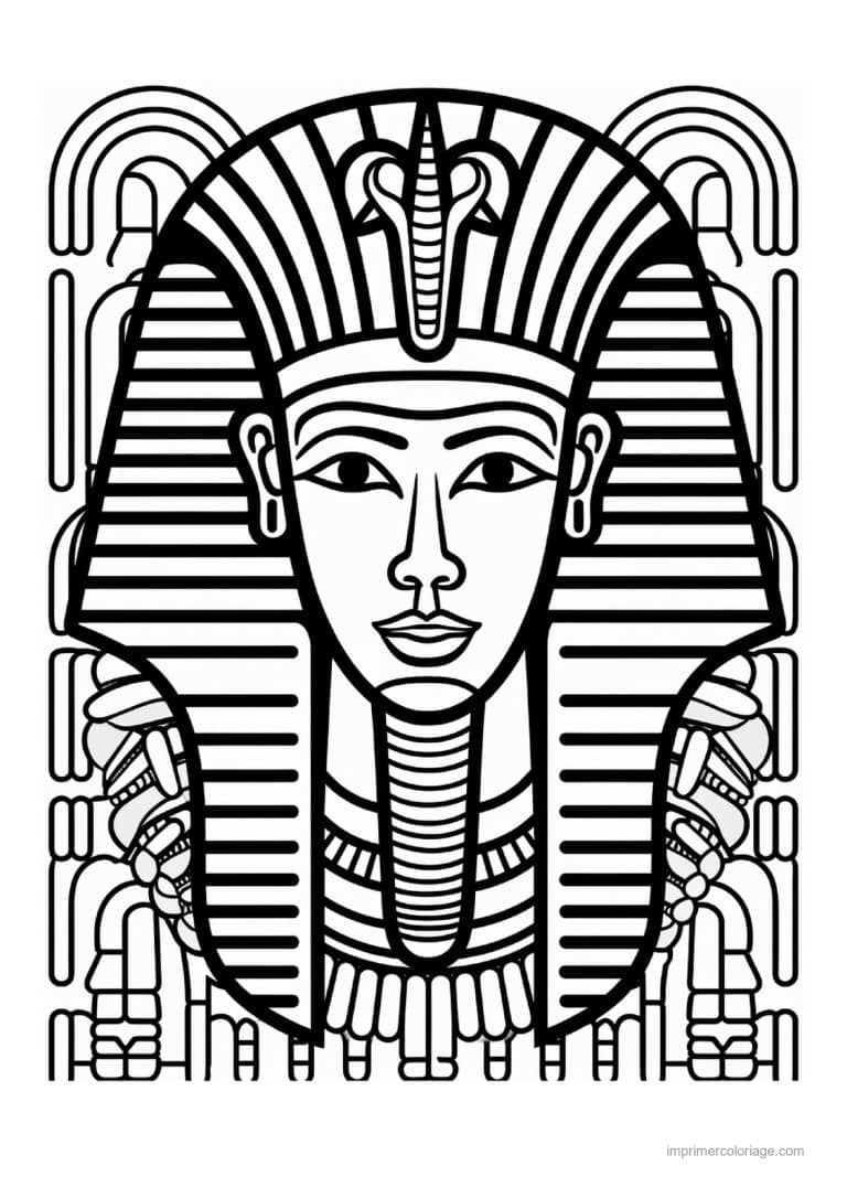 coloriage pharaon 04 - dessin gratuit &agrave; imprimer