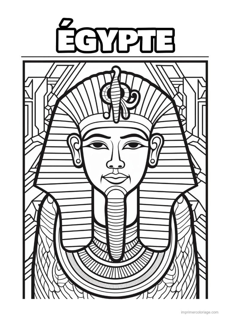 coloriage pharaon 05 - dessin gratuit &agrave; imprimer