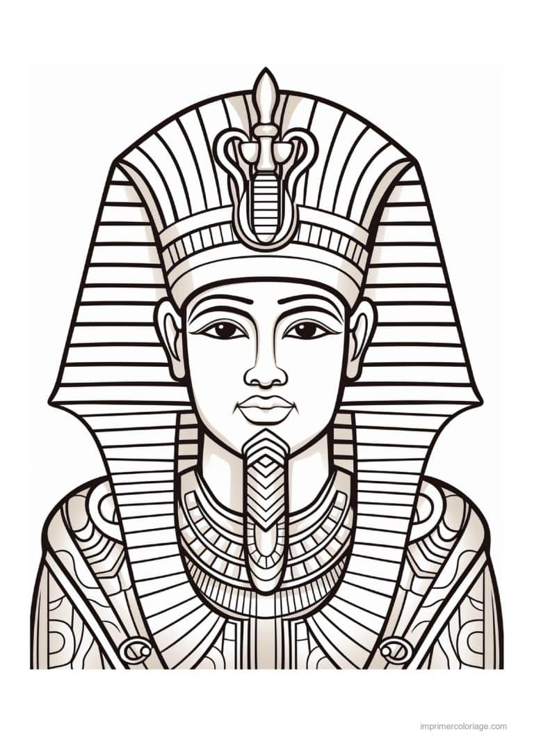 coloriage pharaon 07 - dessin gratuit &agrave; imprimer