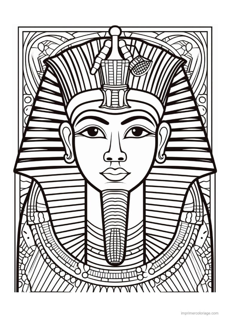 coloriage pharaon 08 - dessin gratuit &agrave; imprimer