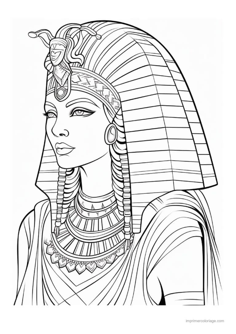 coloriage pharaon 09 - dessin gratuit &agrave; imprimer