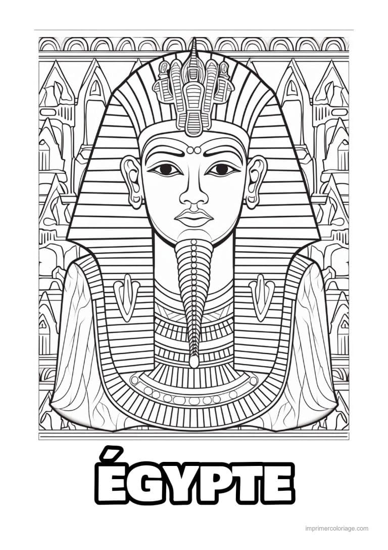 coloriage pharaon 11 - dessin gratuit &agrave; imprimer