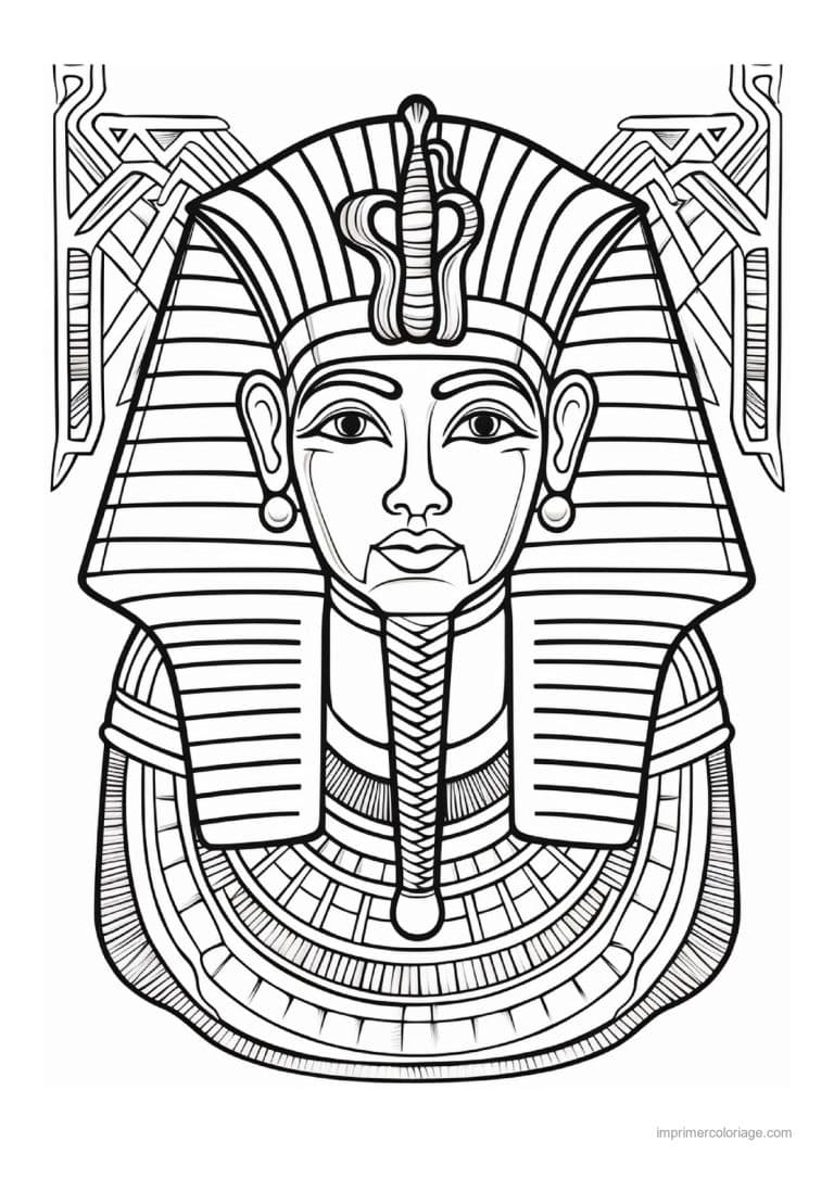coloriage pharaon 14 - dessin gratuit &agrave; imprimer