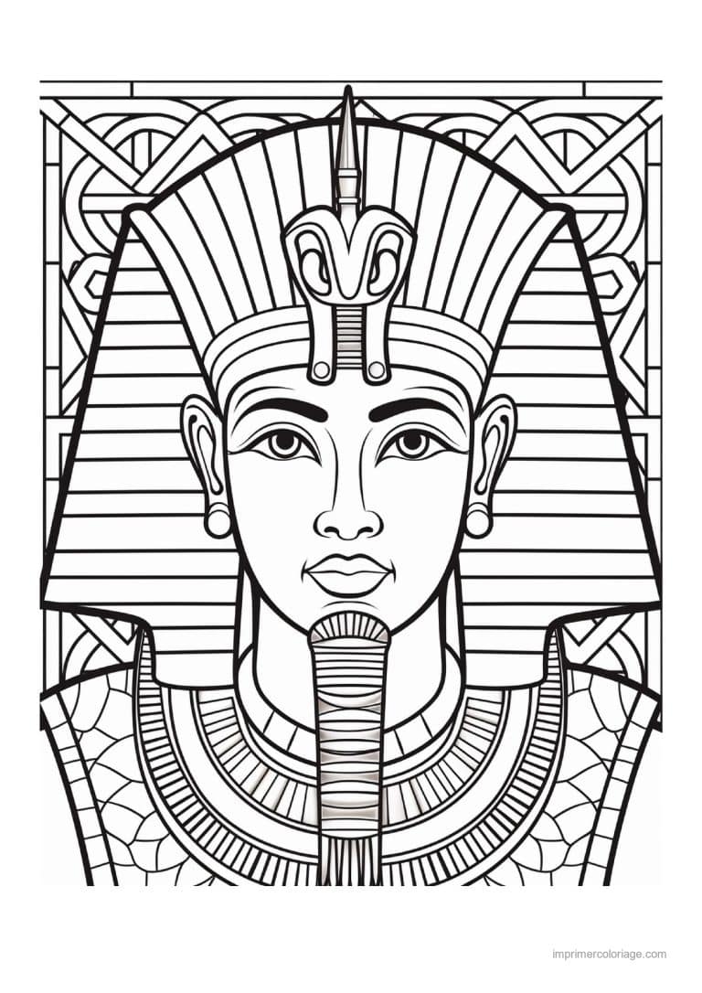 coloriage pharaon 15 - dessin gratuit &agrave; imprimer