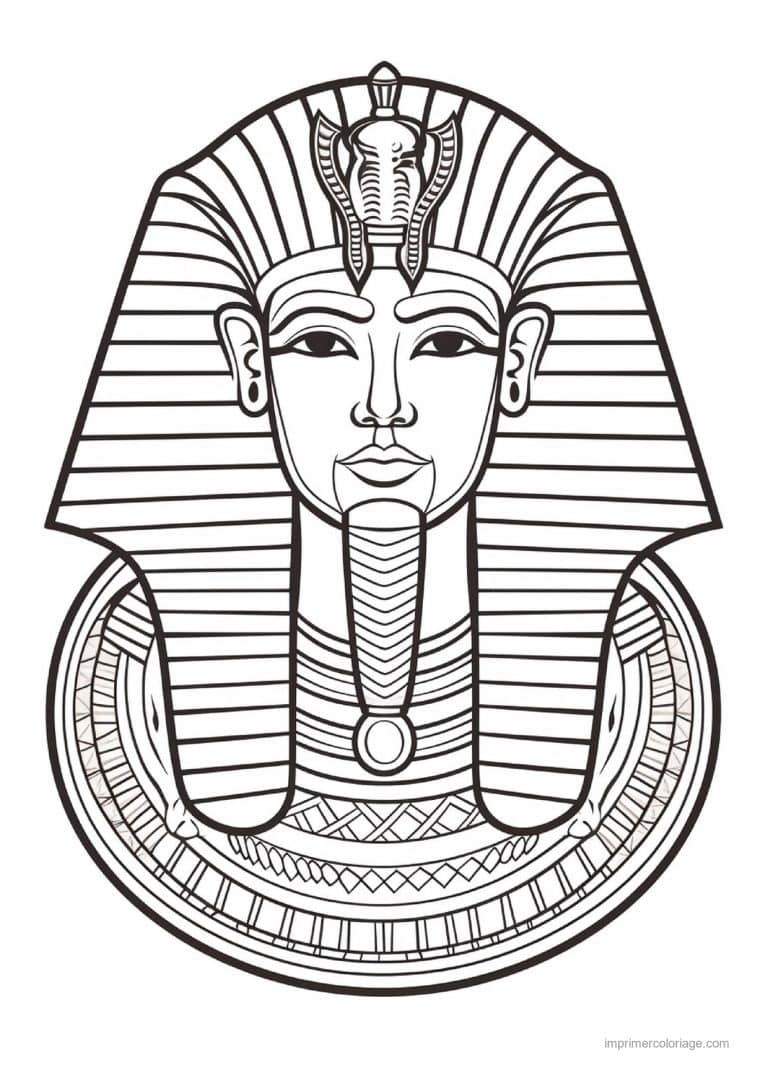 coloriage pharaon 16 - dessin gratuit &agrave; imprimer