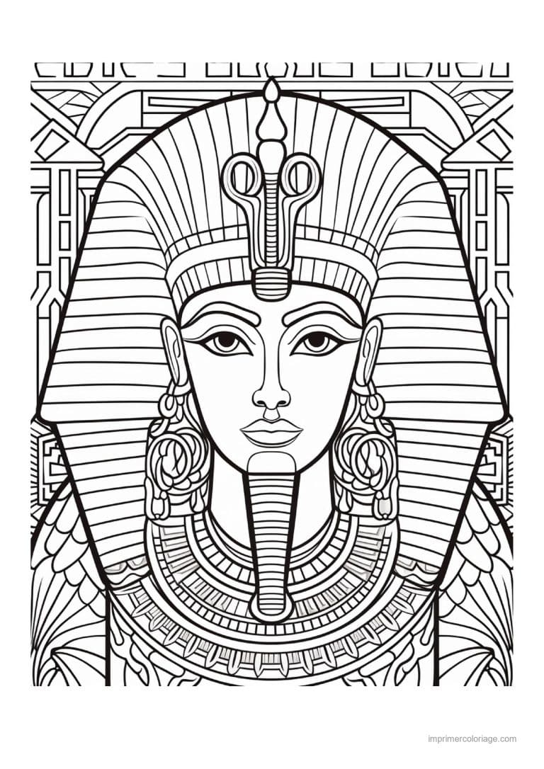 coloriage pharaon 17 - dessin gratuit &agrave; imprimer