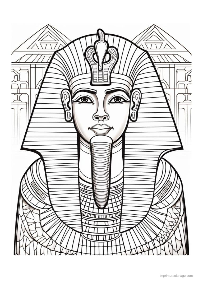 coloriage pharaon 19 - dessin gratuit &agrave; imprimer