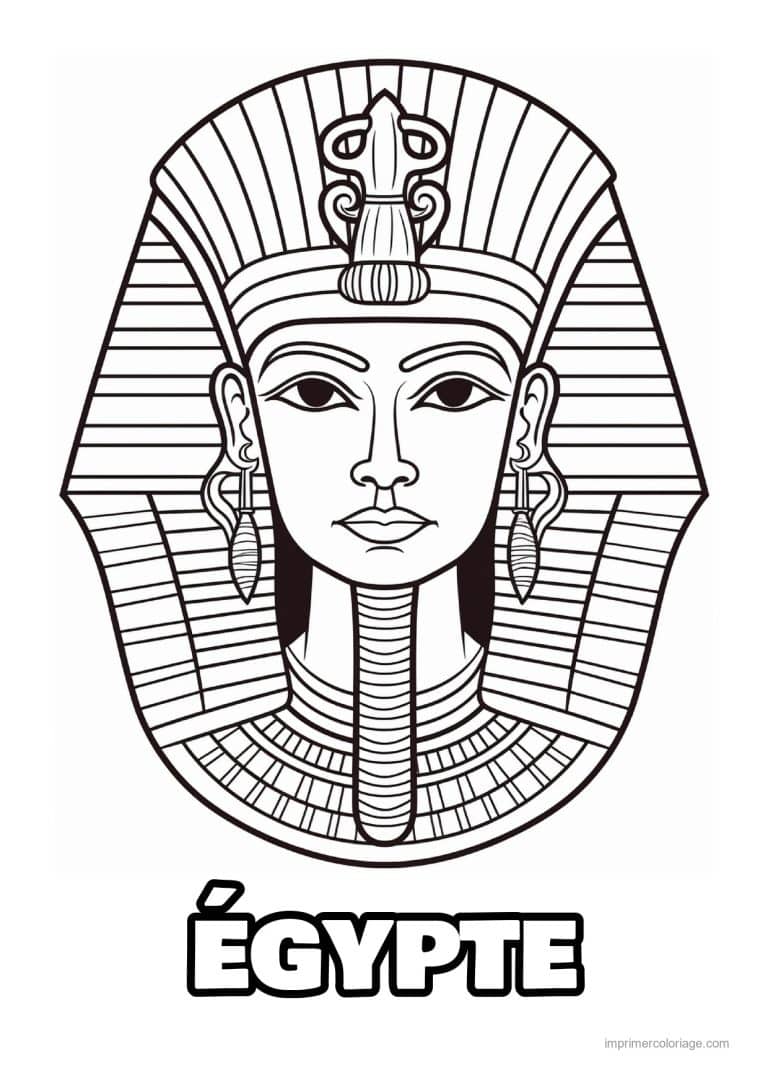 coloriage pharaon 20 - dessin gratuit &agrave; imprimer