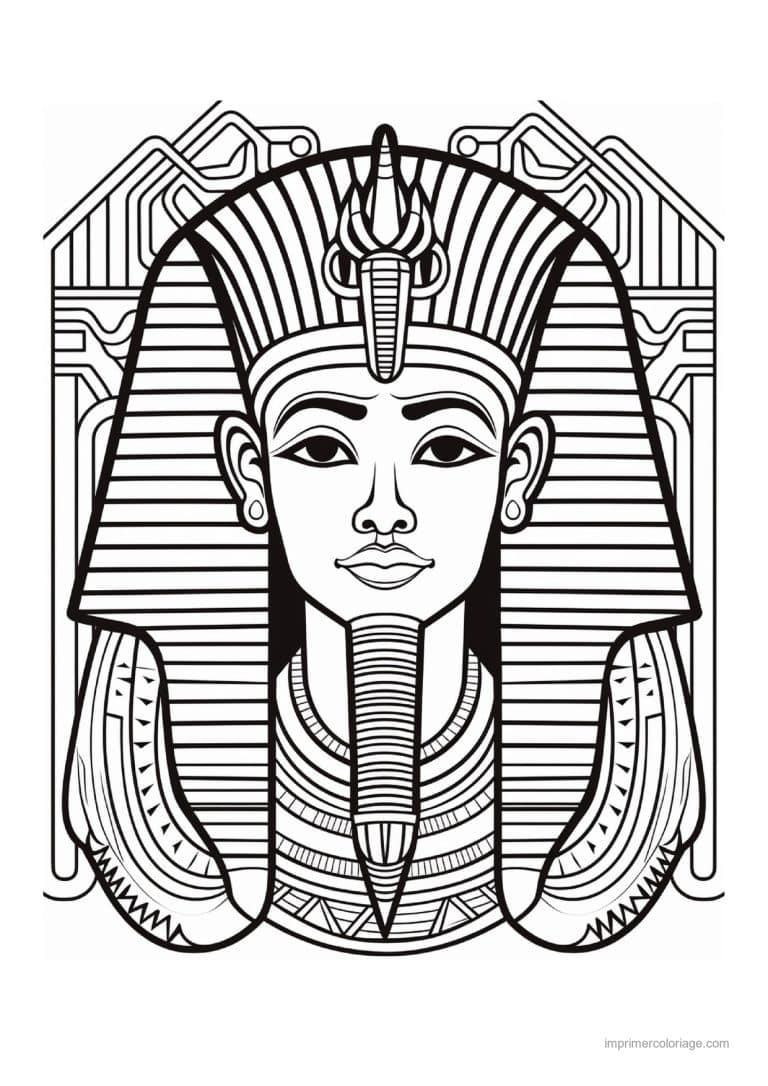 coloriage pharaon 21 - dessin gratuit &agrave; imprimer