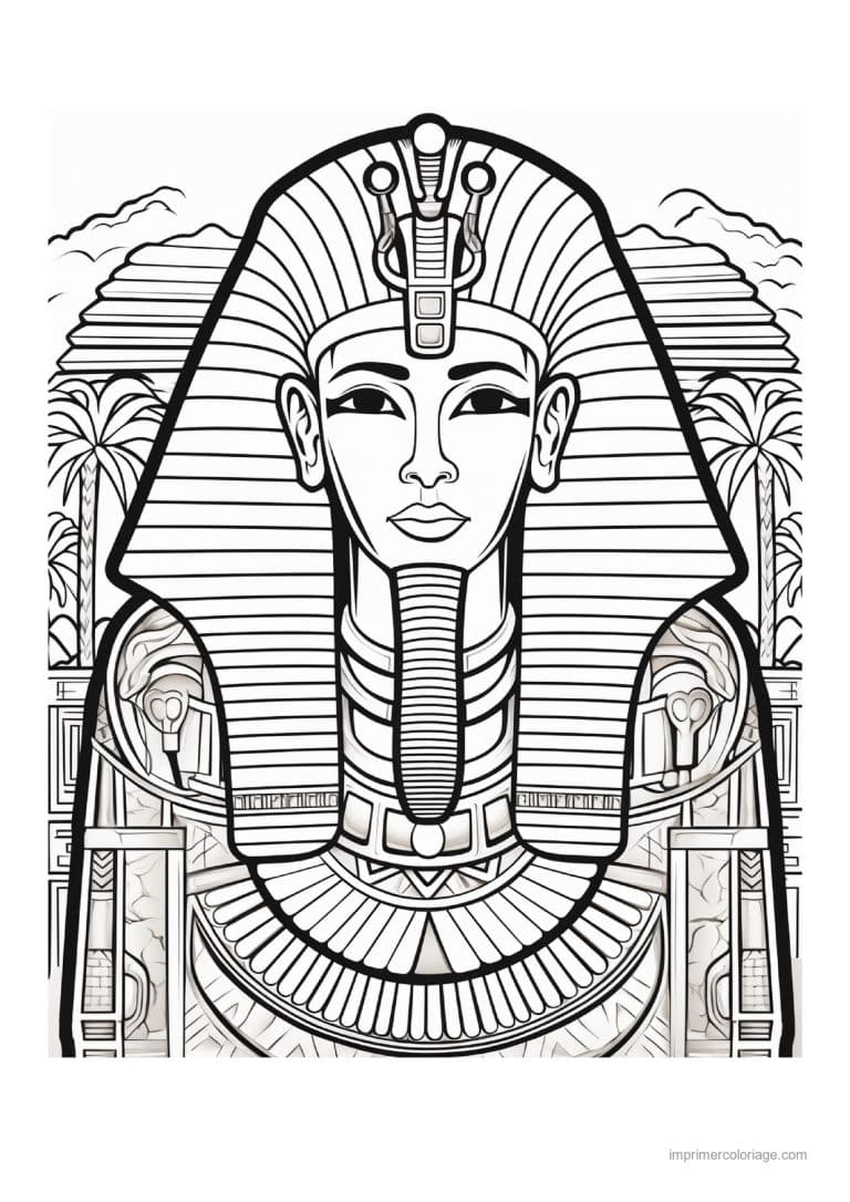 coloriage pharaon 22 - dessin gratuit &agrave; imprimer