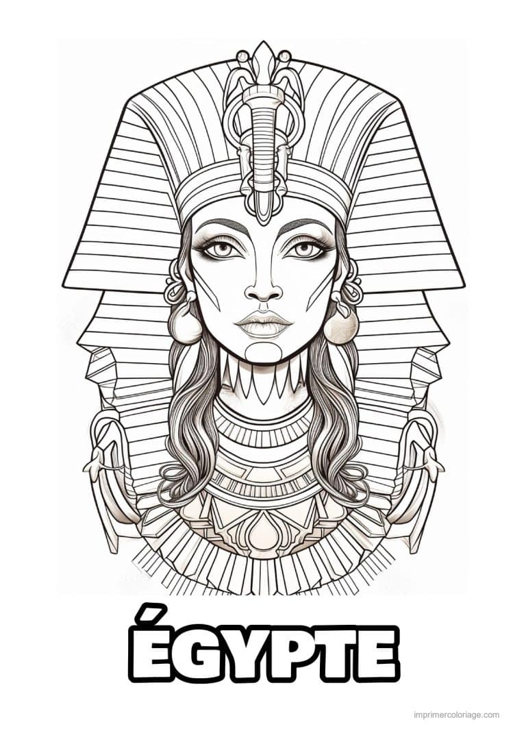 coloriage pharaon 23 - dessin gratuit &agrave; imprimer