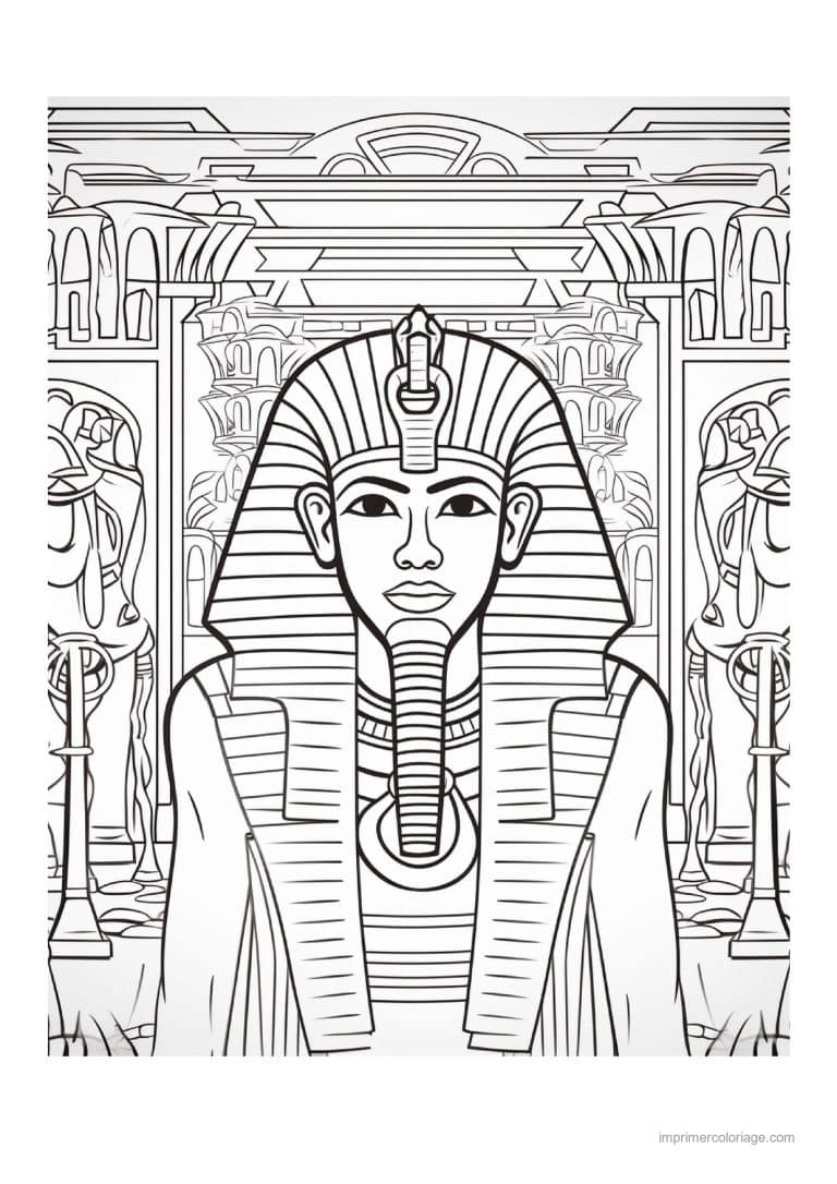 coloriage pharaon 24 - dessin gratuit &agrave; imprimer