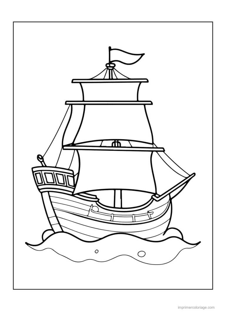 coloriage pirate bateau pirate 02 - dessin gratuit &agrave; imprimer
