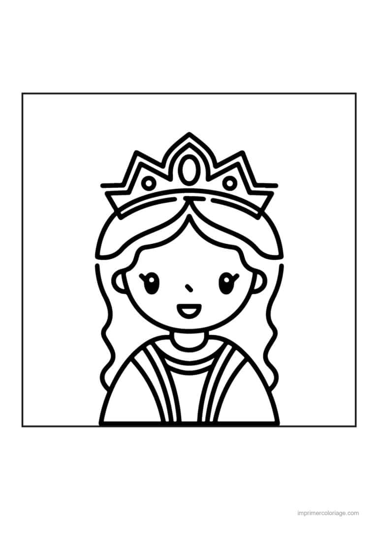coloriage reine reine esther 08 - dessin gratuit &agrave; imprimer