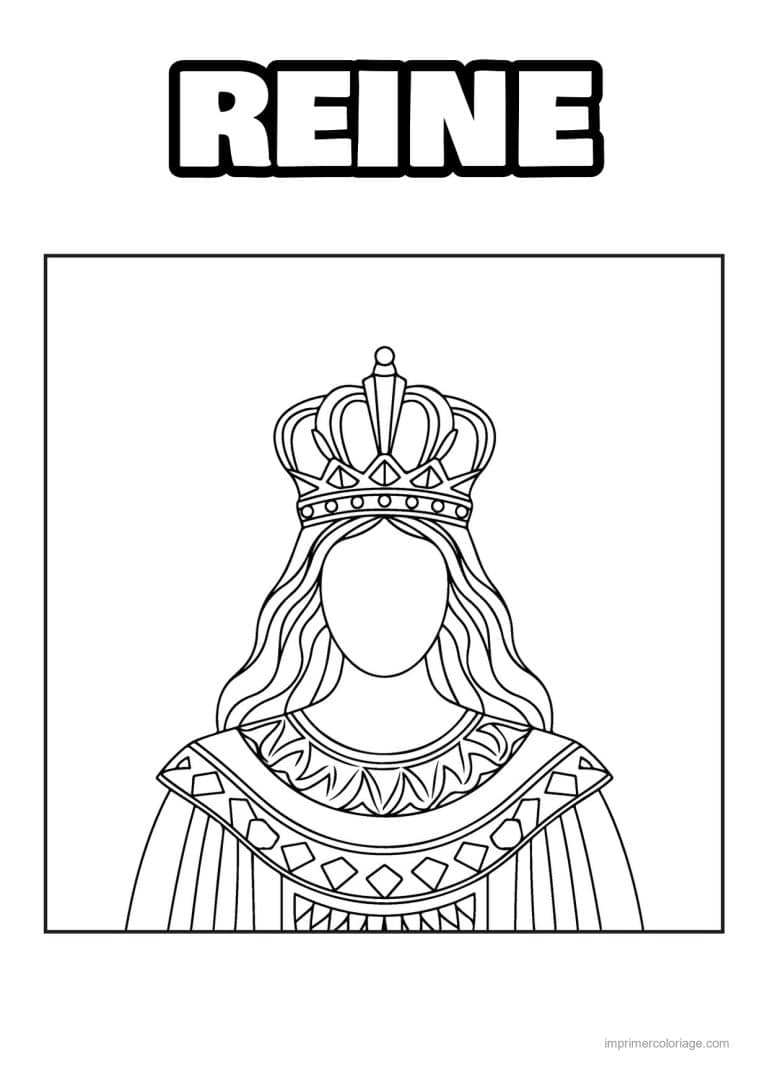 coloriage reine reine esther 15 - dessin gratuit &agrave; imprimer