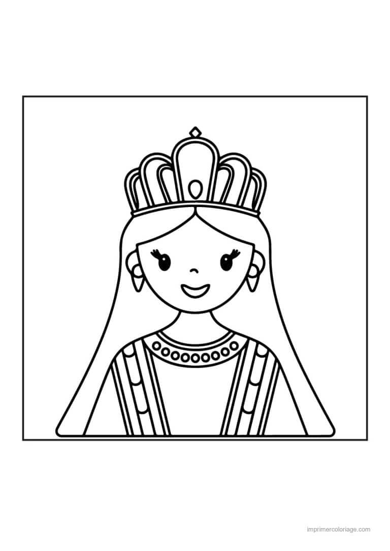 coloriage reine reine esther 19 - dessin gratuit &agrave; imprimer