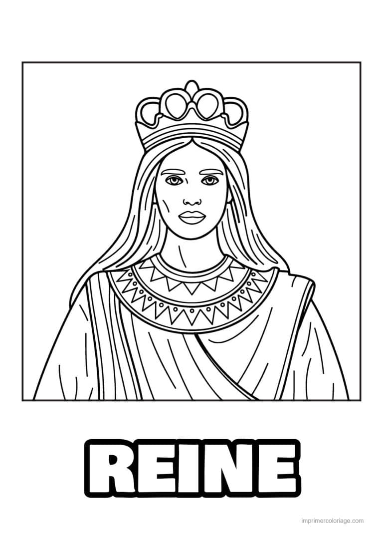 coloriage reine reine esther 24 - dessin gratuit &agrave; imprimer